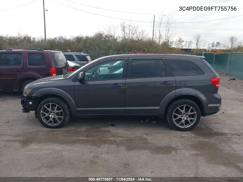 2015 Dodge Journey R/T VIN: 3C4PDDEG9FT755756 Lot: 40775507