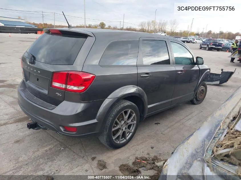 2015 Dodge Journey R/T VIN: 3C4PDDEG9FT755756 Lot: 40775507