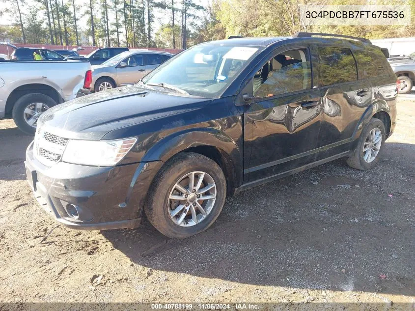 2015 Dodge Journey Sxt VIN: 3C4PDCBB7FT675536 Lot: 40788199