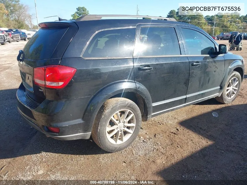 2015 Dodge Journey Sxt VIN: 3C4PDCBB7FT675536 Lot: 40788199