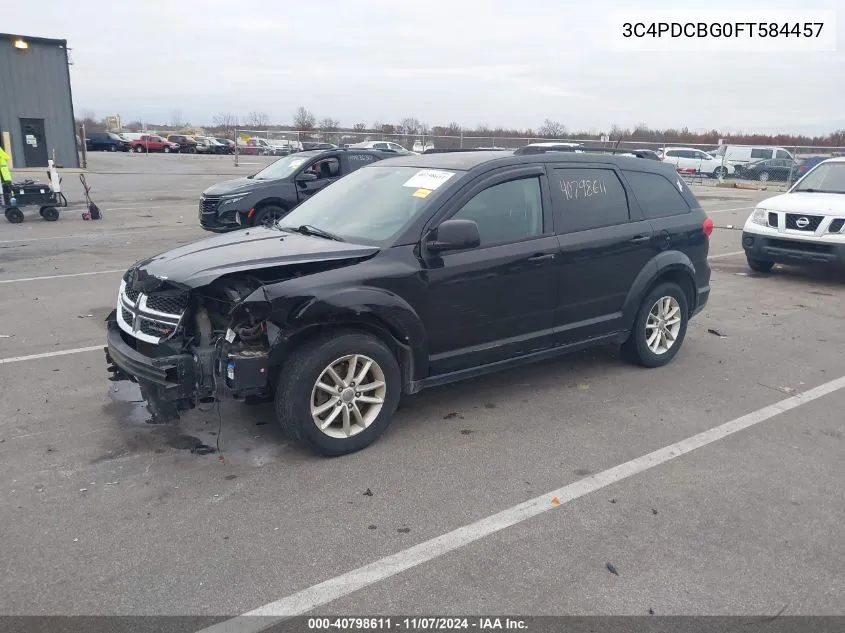 2015 Dodge Journey Sxt VIN: 3C4PDCBG0FT584457 Lot: 40798611