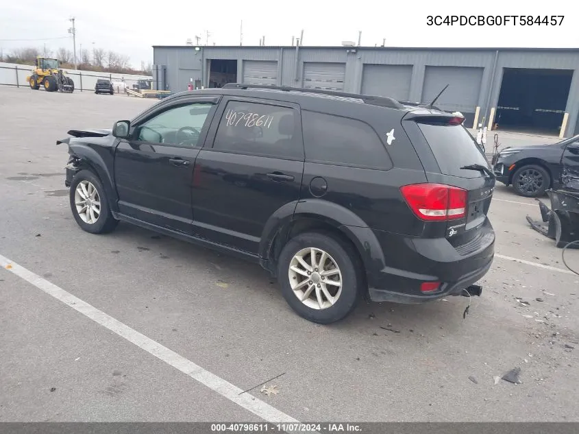 2015 Dodge Journey Sxt VIN: 3C4PDCBG0FT584457 Lot: 40798611