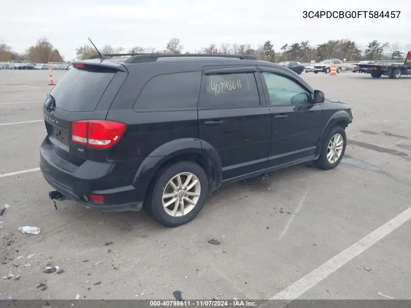 2015 Dodge Journey Sxt VIN: 3C4PDCBG0FT584457 Lot: 40798611