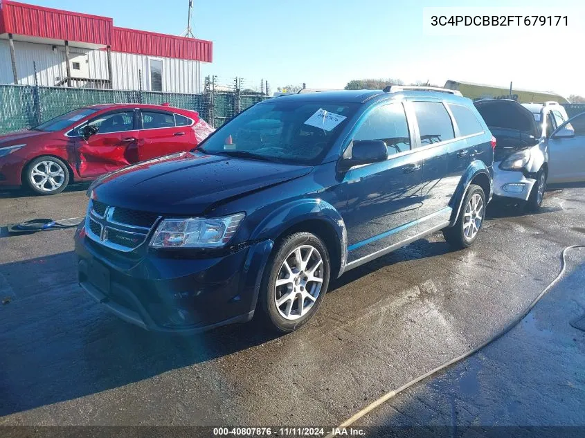 2015 Dodge Journey Sxt VIN: 3C4PDCBB2FT679171 Lot: 40807876