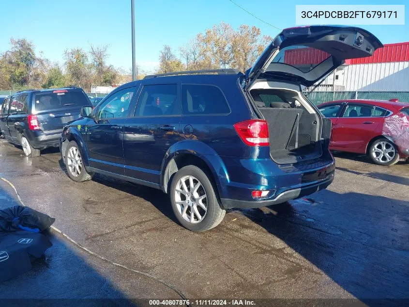 2015 Dodge Journey Sxt VIN: 3C4PDCBB2FT679171 Lot: 40807876