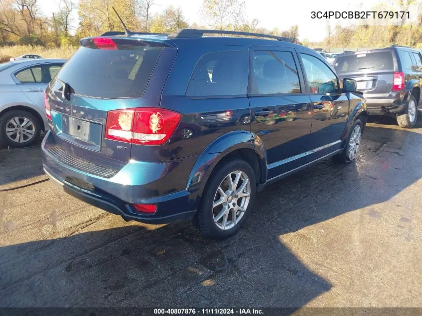 2015 Dodge Journey Sxt VIN: 3C4PDCBB2FT679171 Lot: 40807876