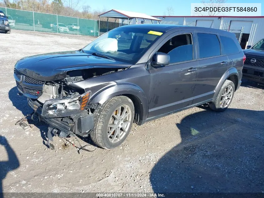 2015 Dodge Journey R/T VIN: 3C4PDDEG3FT584860 Lot: 40810707