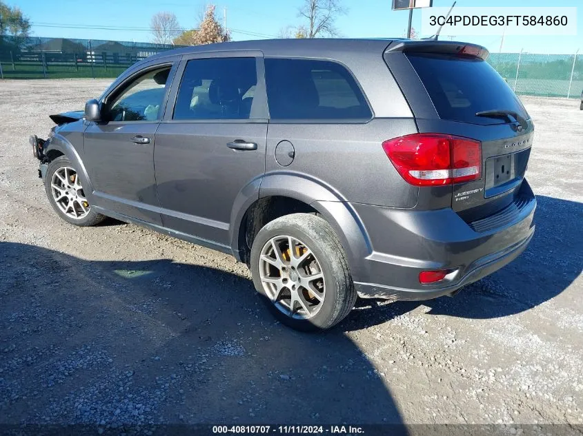 2015 Dodge Journey R/T VIN: 3C4PDDEG3FT584860 Lot: 40810707