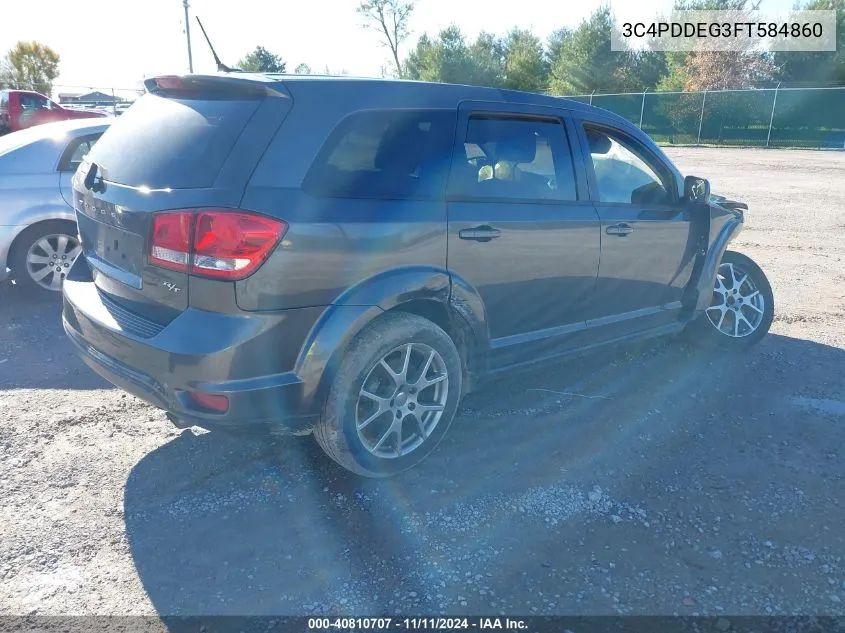 2015 Dodge Journey R/T VIN: 3C4PDDEG3FT584860 Lot: 40810707