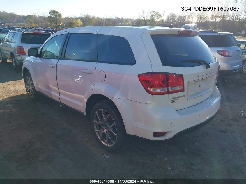 2015 Dodge Journey R/T VIN: 3C4PDDEG9FT607087 Lot: 40814308