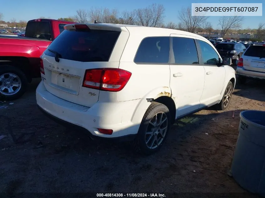 2015 Dodge Journey R/T VIN: 3C4PDDEG9FT607087 Lot: 40814308