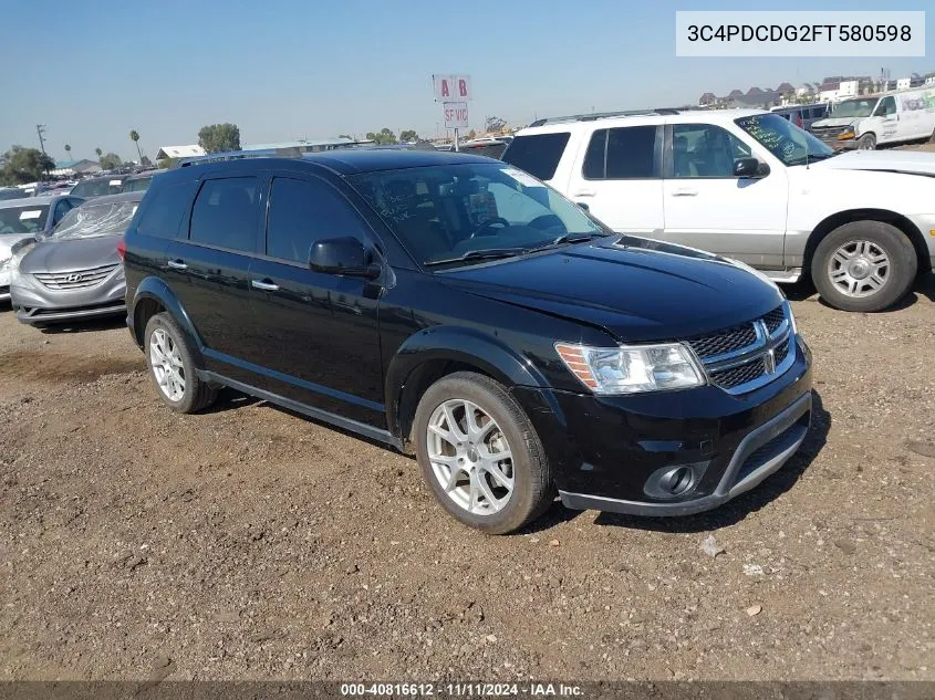 2015 Dodge Journey Limited VIN: 3C4PDCDG2FT580598 Lot: 40816612