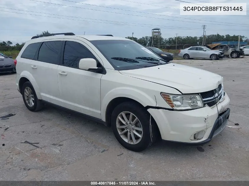 2015 Dodge Journey Sxt VIN: 3C4PDCBB8FT531445 Lot: 40817845