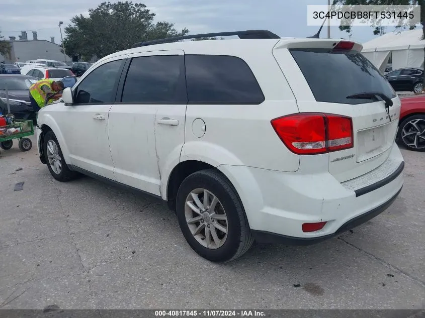 2015 Dodge Journey Sxt VIN: 3C4PDCBB8FT531445 Lot: 40817845