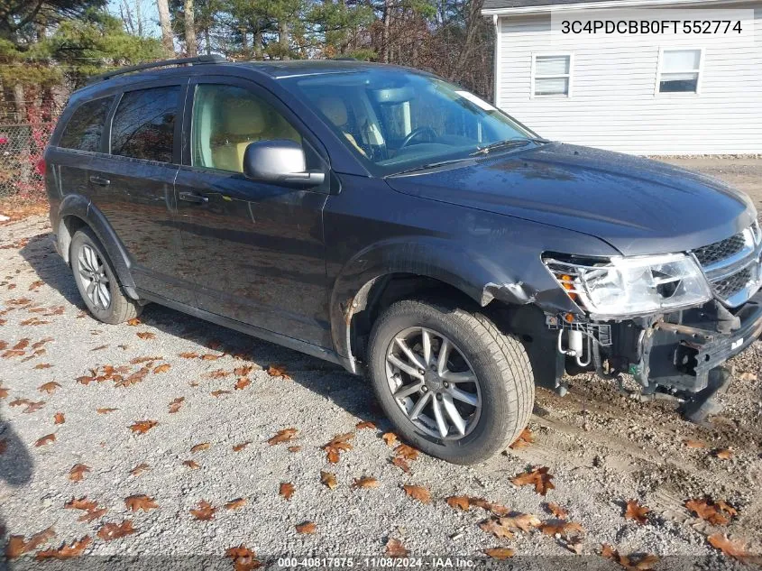 2015 Dodge Journey Sxt VIN: 3C4PDCBB0FT552774 Lot: 40817875