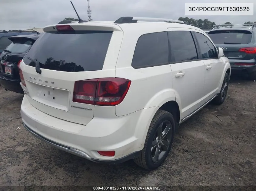 2015 Dodge Journey Crossroad VIN: 3C4PDCGB9FT630526 Lot: 40818323