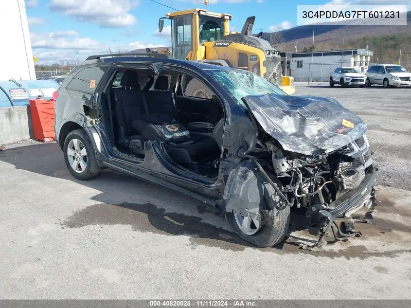 2015 Dodge Journey Se VIN: 3C4PDDAG7FT601231 Lot: 40820025