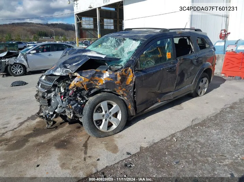 2015 Dodge Journey Se VIN: 3C4PDDAG7FT601231 Lot: 40820025