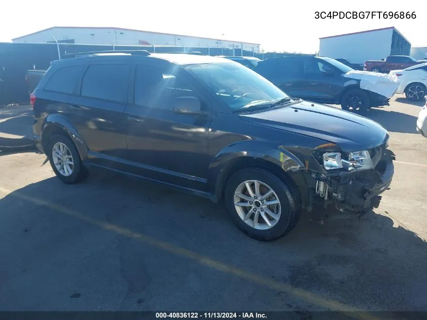 2015 Dodge Journey Sxt VIN: 3C4PDCBG7FT696866 Lot: 40836122