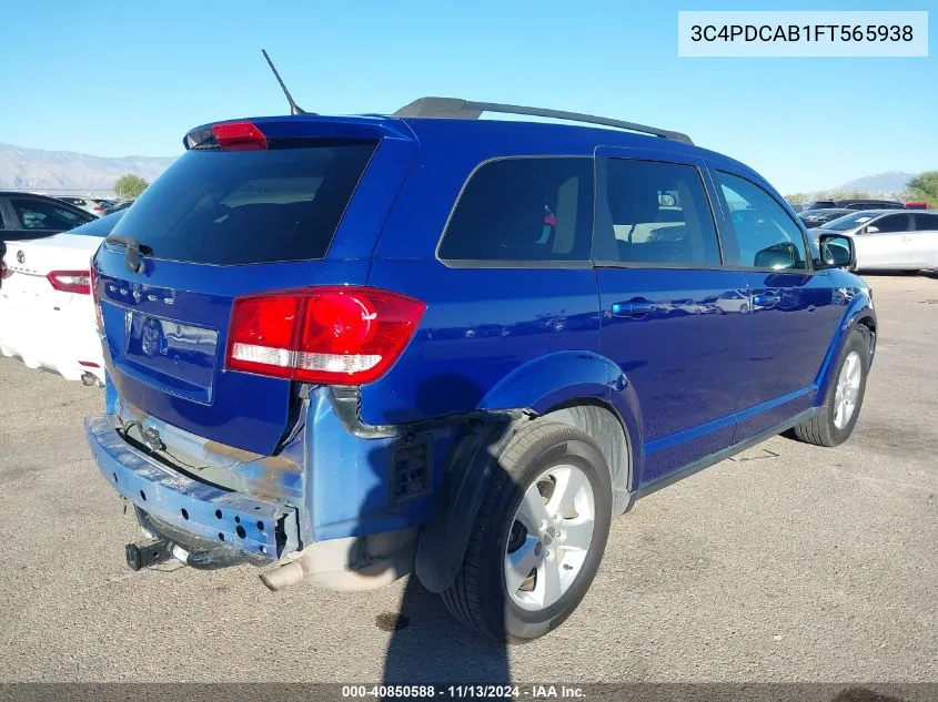 2015 Dodge Journey Se VIN: 3C4PDCAB1FT565938 Lot: 40850588