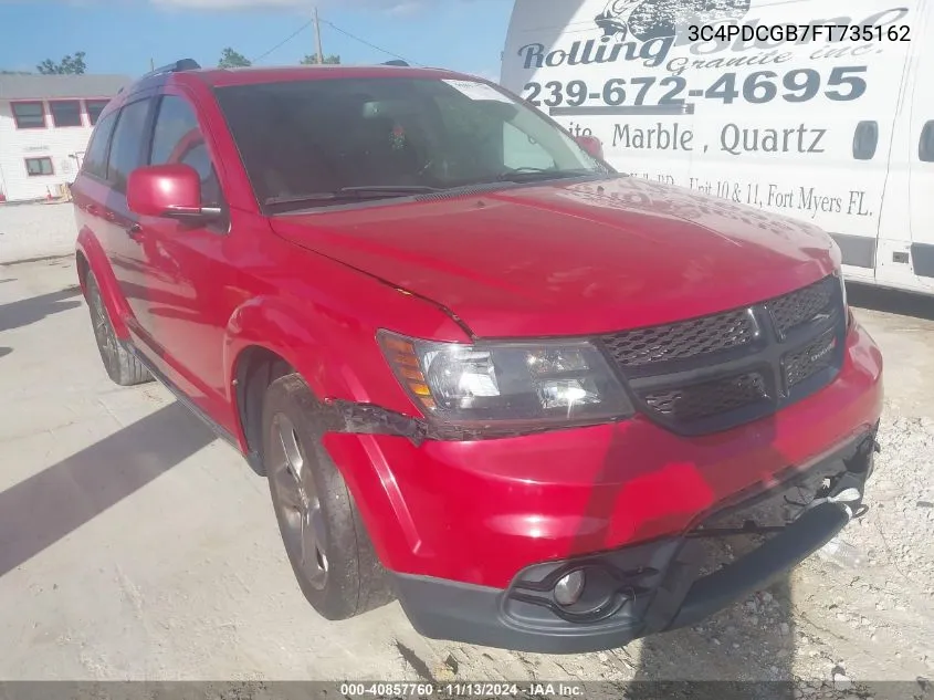 2015 Dodge Journey Crossroad VIN: 3C4PDCGB7FT735162 Lot: 40857760