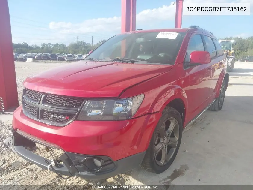 2015 Dodge Journey Crossroad VIN: 3C4PDCGB7FT735162 Lot: 40857760