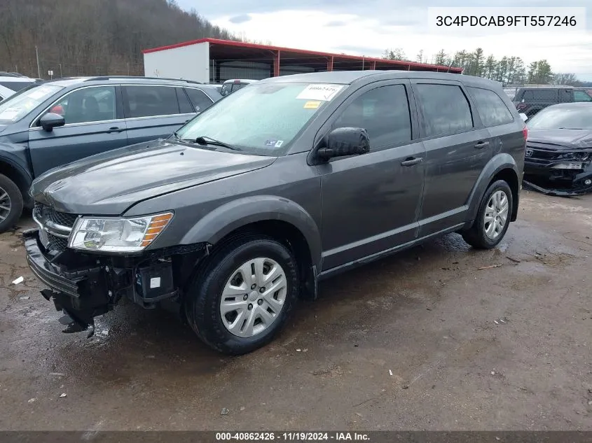 2015 Dodge Journey American Value Pkg VIN: 3C4PDCAB9FT557246 Lot: 40862426