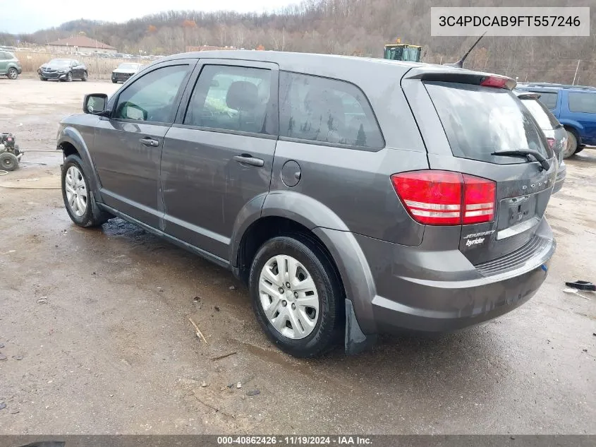 2015 Dodge Journey American Value Pkg VIN: 3C4PDCAB9FT557246 Lot: 40862426