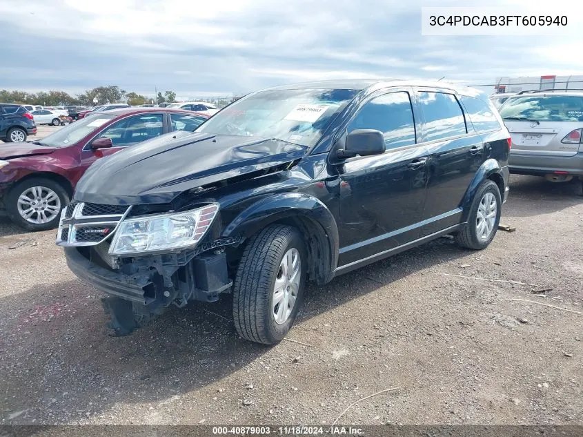 3C4PDCAB3FT605940 2015 Dodge Journey American Value Pkg