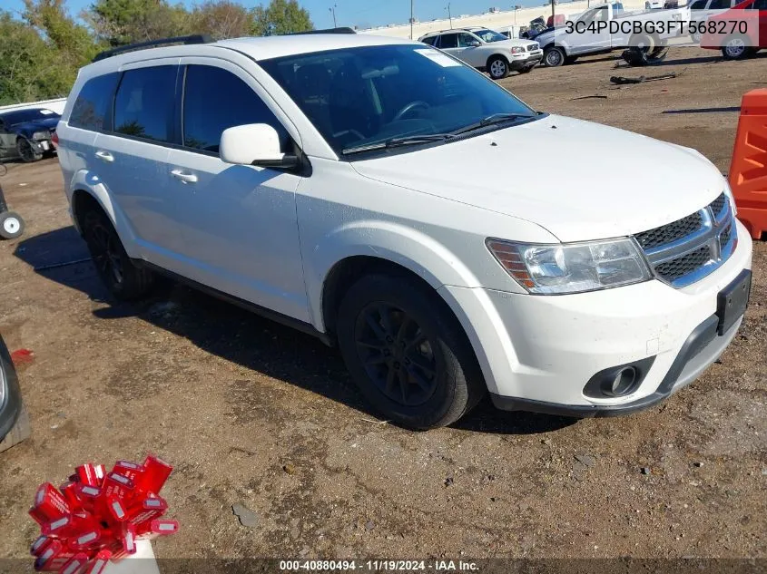 2015 Dodge Journey Sxt VIN: 3C4PDCBG3FT568270 Lot: 40880494