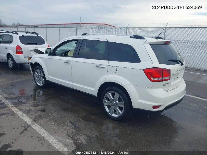 2015 Dodge Journey Limited VIN: 3C4PDDDG1FT534069 Lot: 40887312