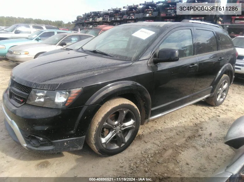 2015 Dodge Journey Crossroad VIN: 3C4PDCGG3FT611286 Lot: 40898521