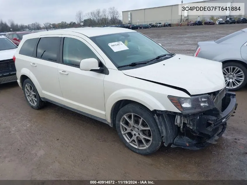 2015 Dodge Journey R/T VIN: 3C4PDDEG7FT641884 Lot: 40914572