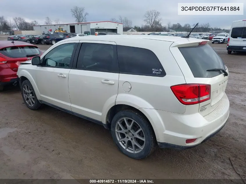 2015 Dodge Journey R/T VIN: 3C4PDDEG7FT641884 Lot: 40914572