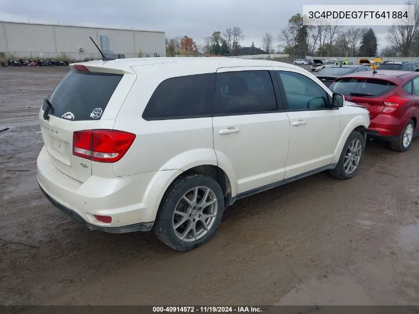 2015 Dodge Journey R/T VIN: 3C4PDDEG7FT641884 Lot: 40914572