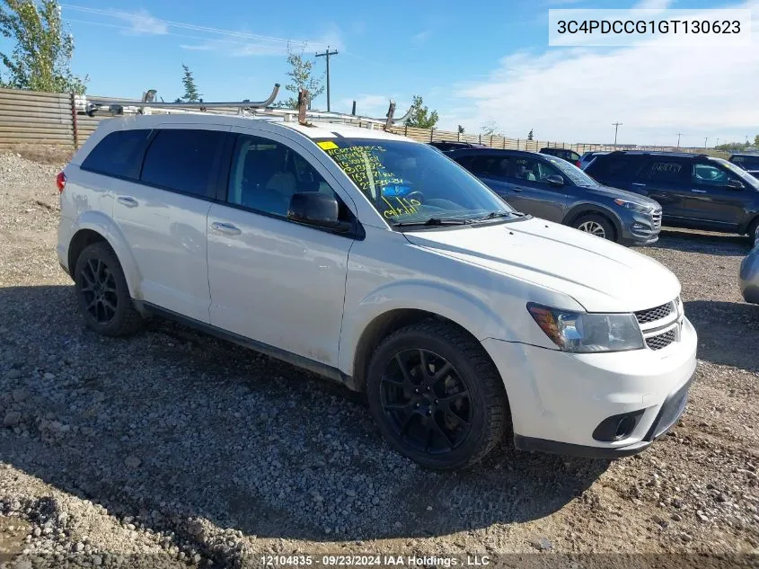 2016 Dodge Journey Sxt/Limited VIN: 3C4PDCCG1GT130623 Lot: 12104835