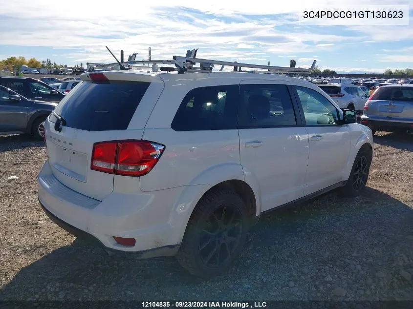 2016 Dodge Journey Sxt/Limited VIN: 3C4PDCCG1GT130623 Lot: 12104835