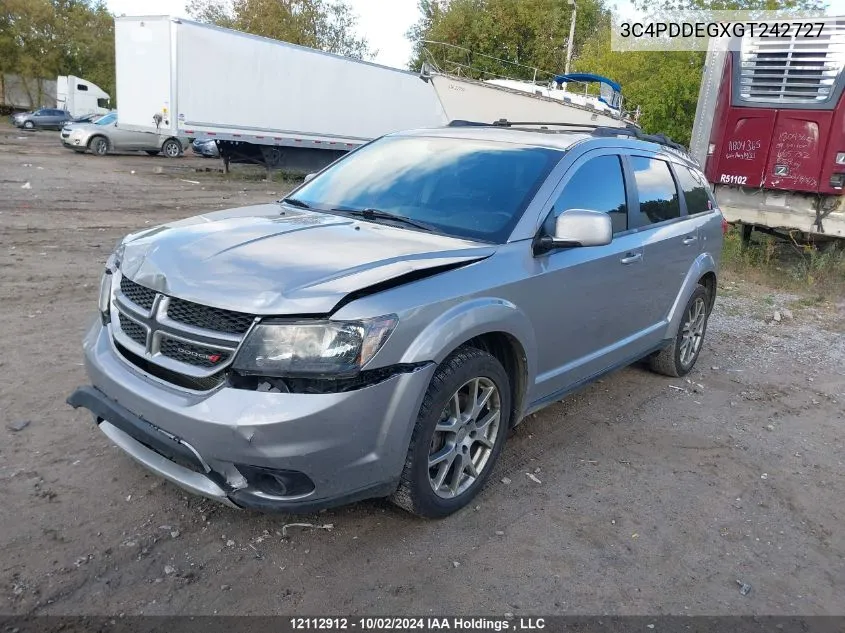 2016 Dodge Journey R/T Rallye VIN: 3C4PDDEGXGT242727 Lot: 12112912