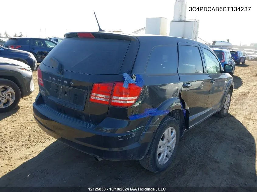 3C4PDCAB6GT134237 2016 Dodge Journey Se