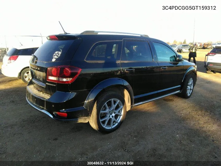 2016 Dodge Journey Crossroad VIN: 3C4PDCGG5GT159312 Lot: 30048632