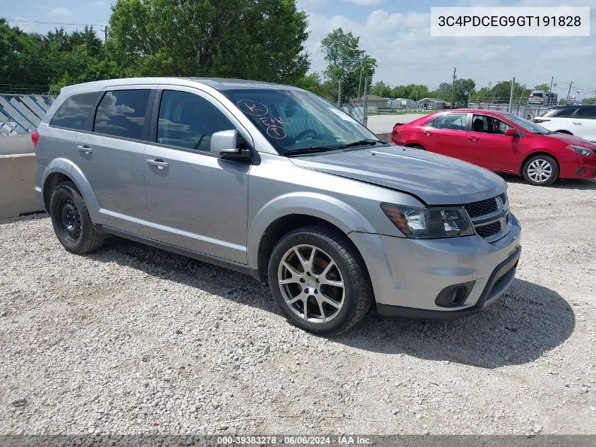 2016 Dodge Journey R/T VIN: 3C4PDCEG9GT191828 Lot: 39383278