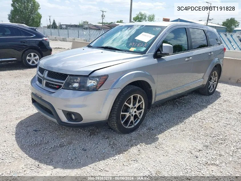 2016 Dodge Journey R/T VIN: 3C4PDCEG9GT191828 Lot: 39383278