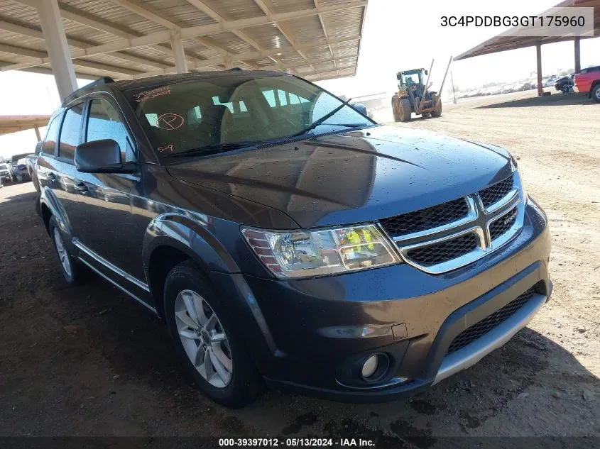 3C4PDDBG3GT175960 2016 Dodge Journey Sxt