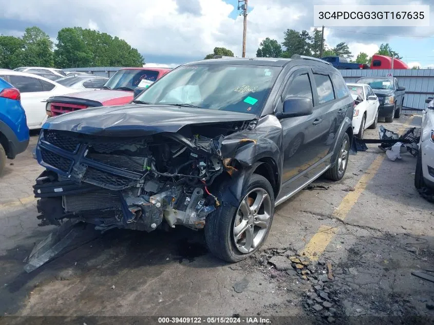 3C4PDCGG3GT167635 2016 Dodge Journey Crossroad Plus