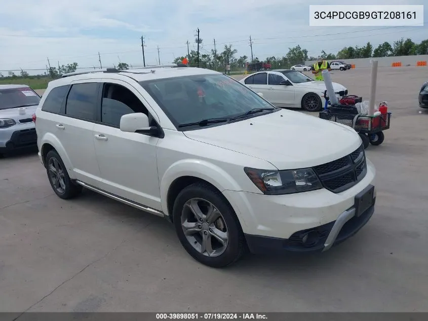 2016 Dodge Journey Crossroad Plus VIN: 3C4PDCGB9GT208161 Lot: 39898051