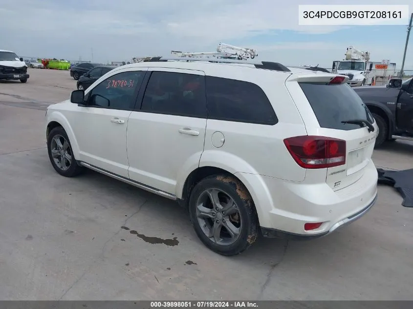 2016 Dodge Journey Crossroad Plus VIN: 3C4PDCGB9GT208161 Lot: 39898051