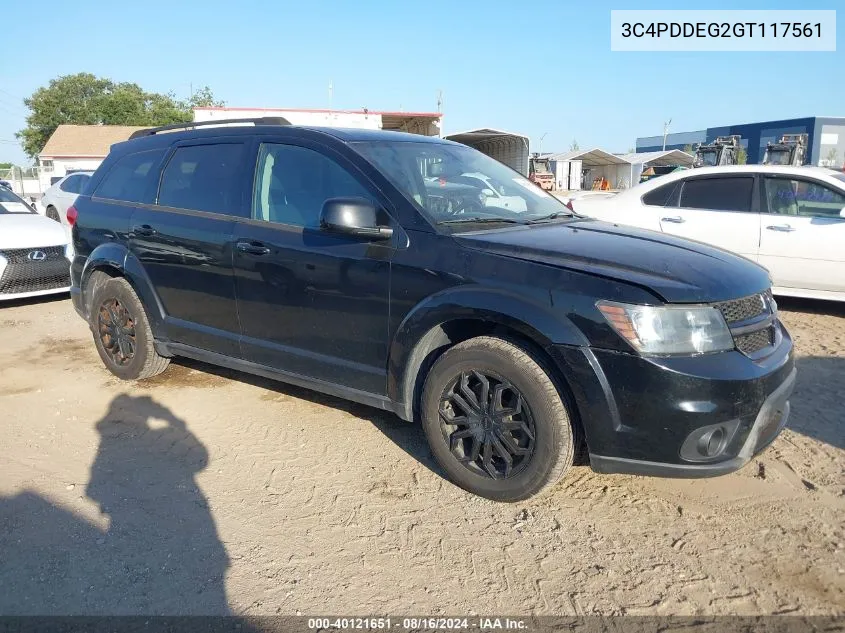 2016 Dodge Journey R/T VIN: 3C4PDDEG2GT117561 Lot: 40121651