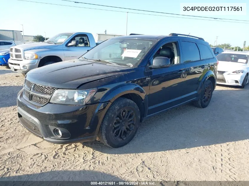 2016 Dodge Journey R/T VIN: 3C4PDDEG2GT117561 Lot: 40121651