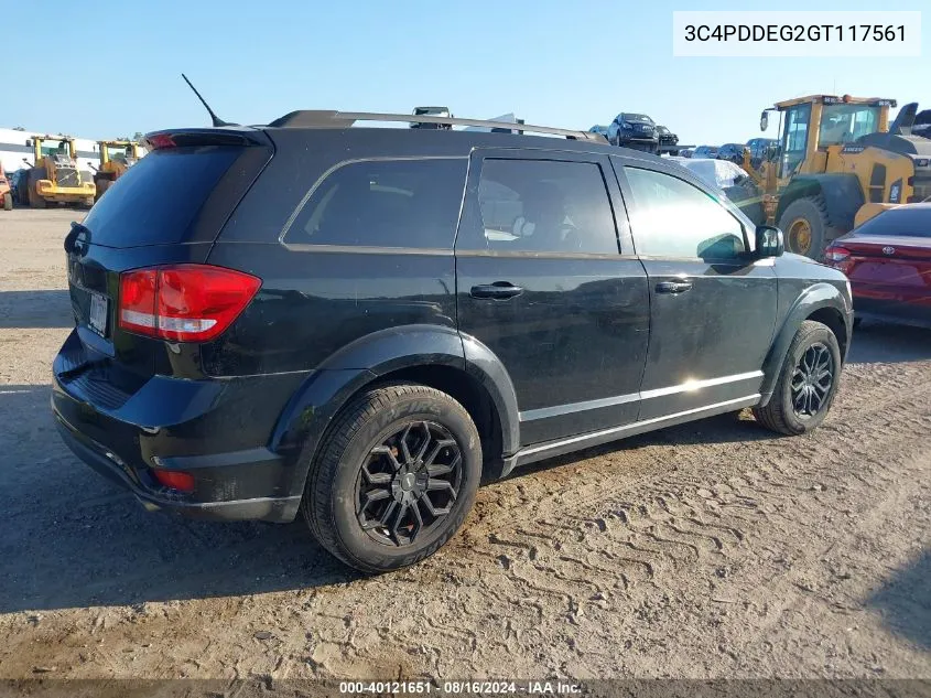 2016 Dodge Journey R/T VIN: 3C4PDDEG2GT117561 Lot: 40121651