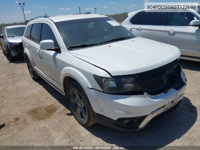 2016 Dodge Journey Crossroad VIN: 3C4PDCGG6GT123693 Lot: 40134782